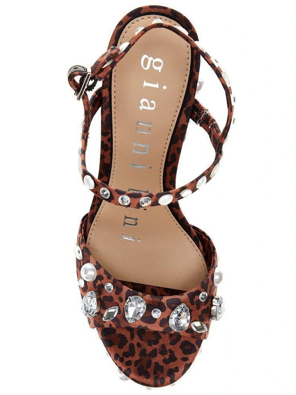 Gianni Bini Sandals Women Calvan Two Leopard Platform Jewel Dress Size 9 New